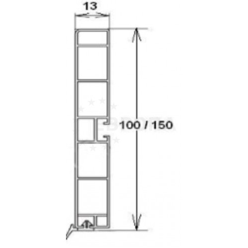 Фотография Цоколь с уплотнителем h-150 | УкладГрадъ